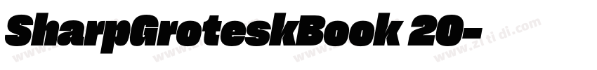 SharpGroteskBook 20字体转换